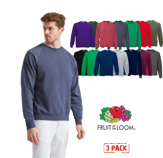 Moška Fruit of the Loom Raglan Jopa - 3kos - oblekanadom